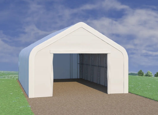 Noliktavas ar divslīpu jumtu 10m platas un 7,1m auugstas /dažādi garumi