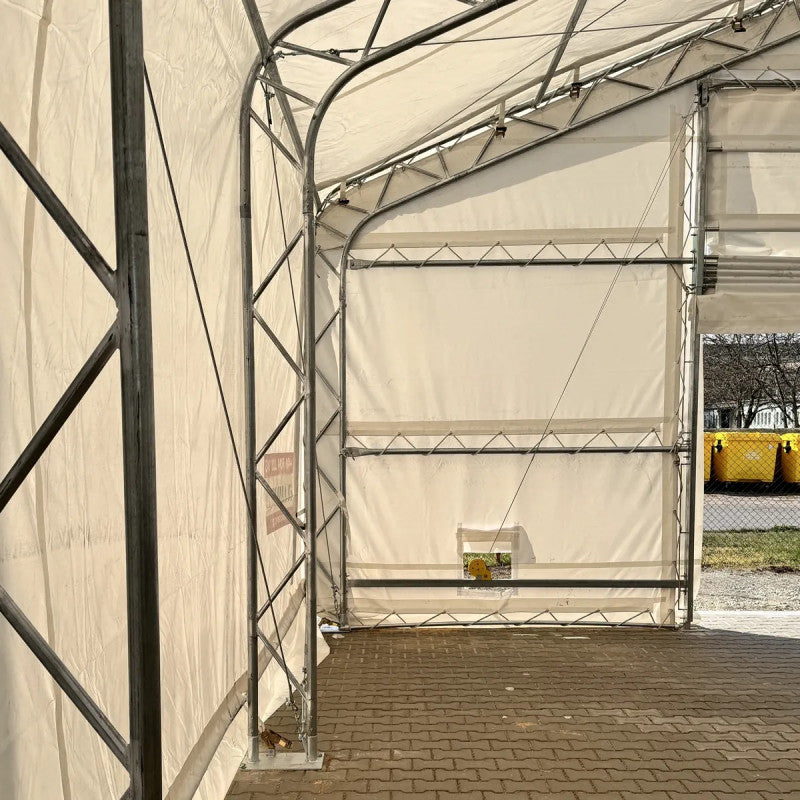 Noliktavas ar divslīpu jumtu 10m platas un 5,2m augstas /dažādi garumi