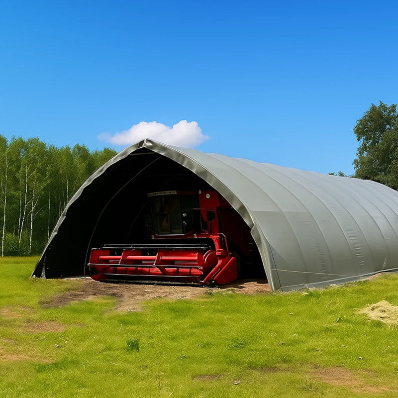 Arkveida PVC tenta telts/10m plata, 12-30m garš
