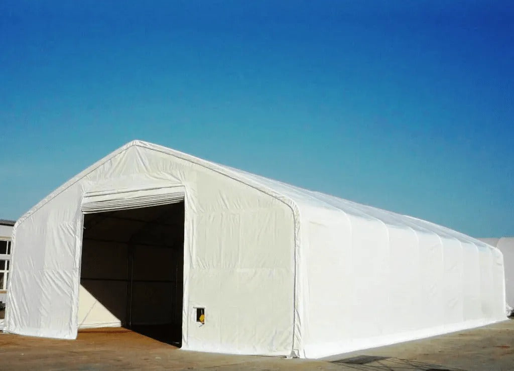 Noliktavas ar divslīpu jumtu 10m platas un 5,2m augstas /dažādi garumi