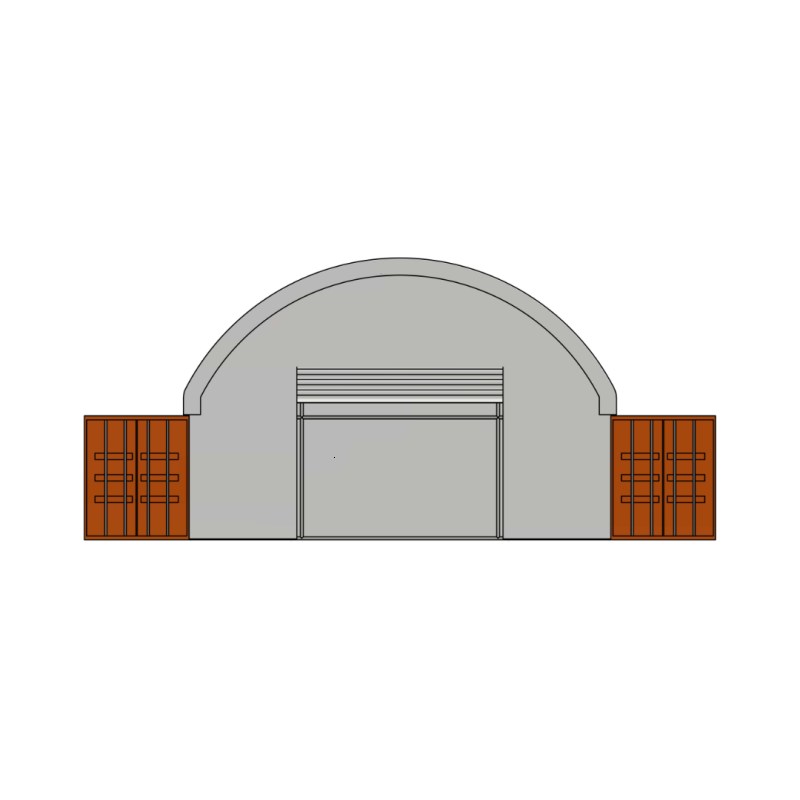 Konteineru nojumes/priekšējā vārtu siena ar rāmi, dažādi izmēri