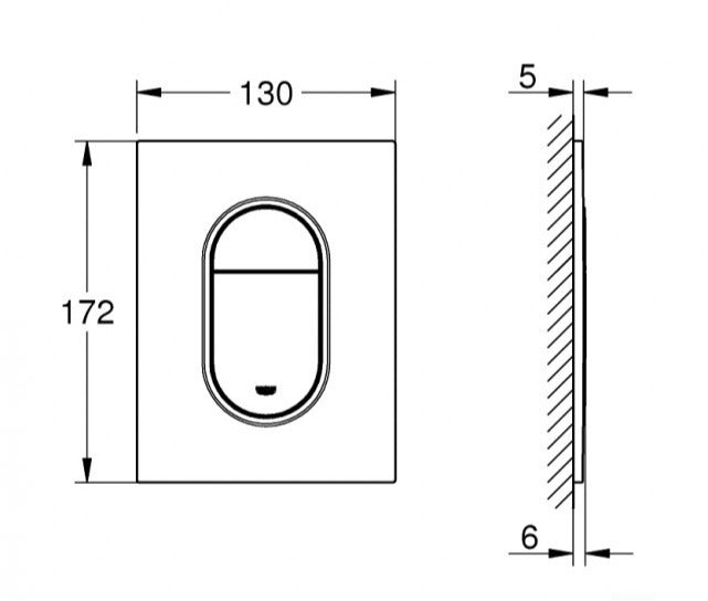 Taustiņš Arena Cosmo S(mini) duo, 130x172 mm, brushed warm sunset - PIEEJAMS UZREIZ!