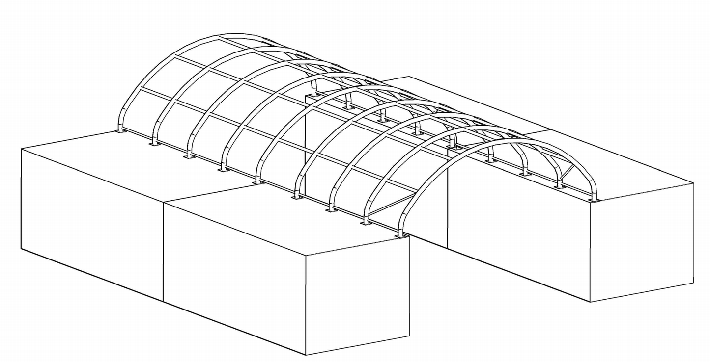 Konteineru nojume / ar aizmugurējo sienu bez rāmja/C6x12B/ Cena bez PVN: €2023