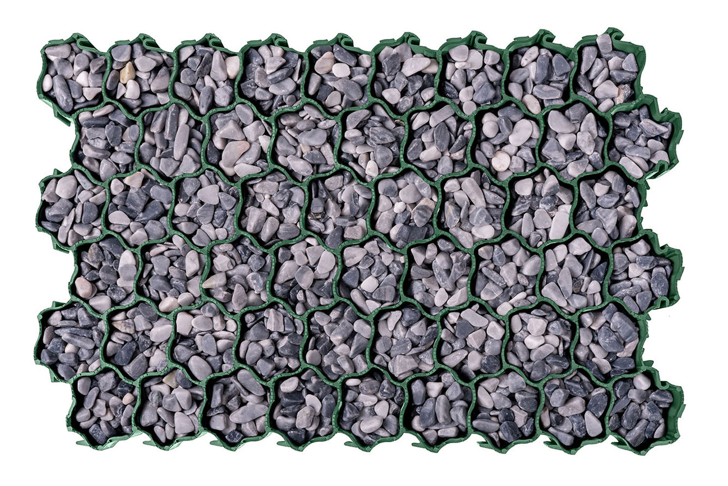 Zemes pastiprināšanās režģis. 58 x 39 x 3 cm . Svars: 3,39 kg/m²