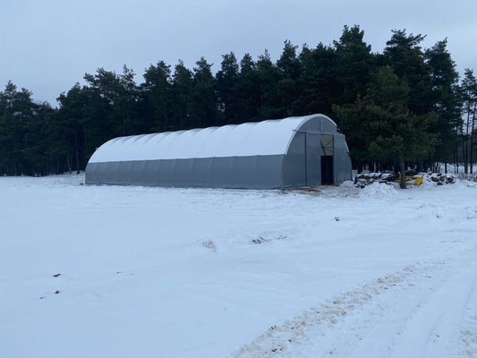 Angārs 12x30m (izmērs 12,4x30m) ražots Eiropā